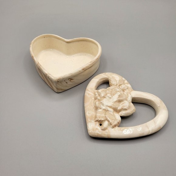 Mt Saint Helens Ashware Potpourri Heart Shaped Dish Volcanic Ash Ceramic - Picture 6 of 10